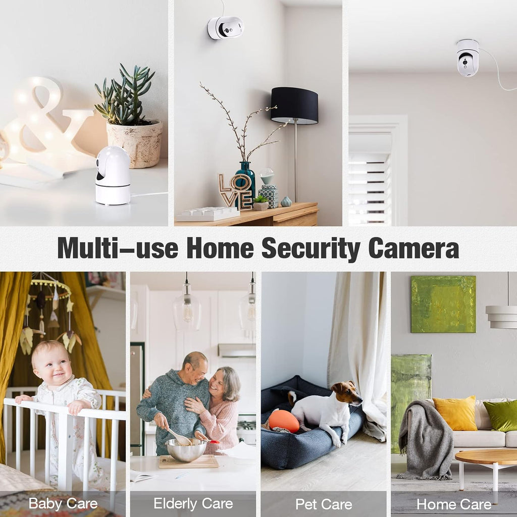 2K WiFi Security Camera with 2-Way Audio, Night Vision, Pack of 2 J9145