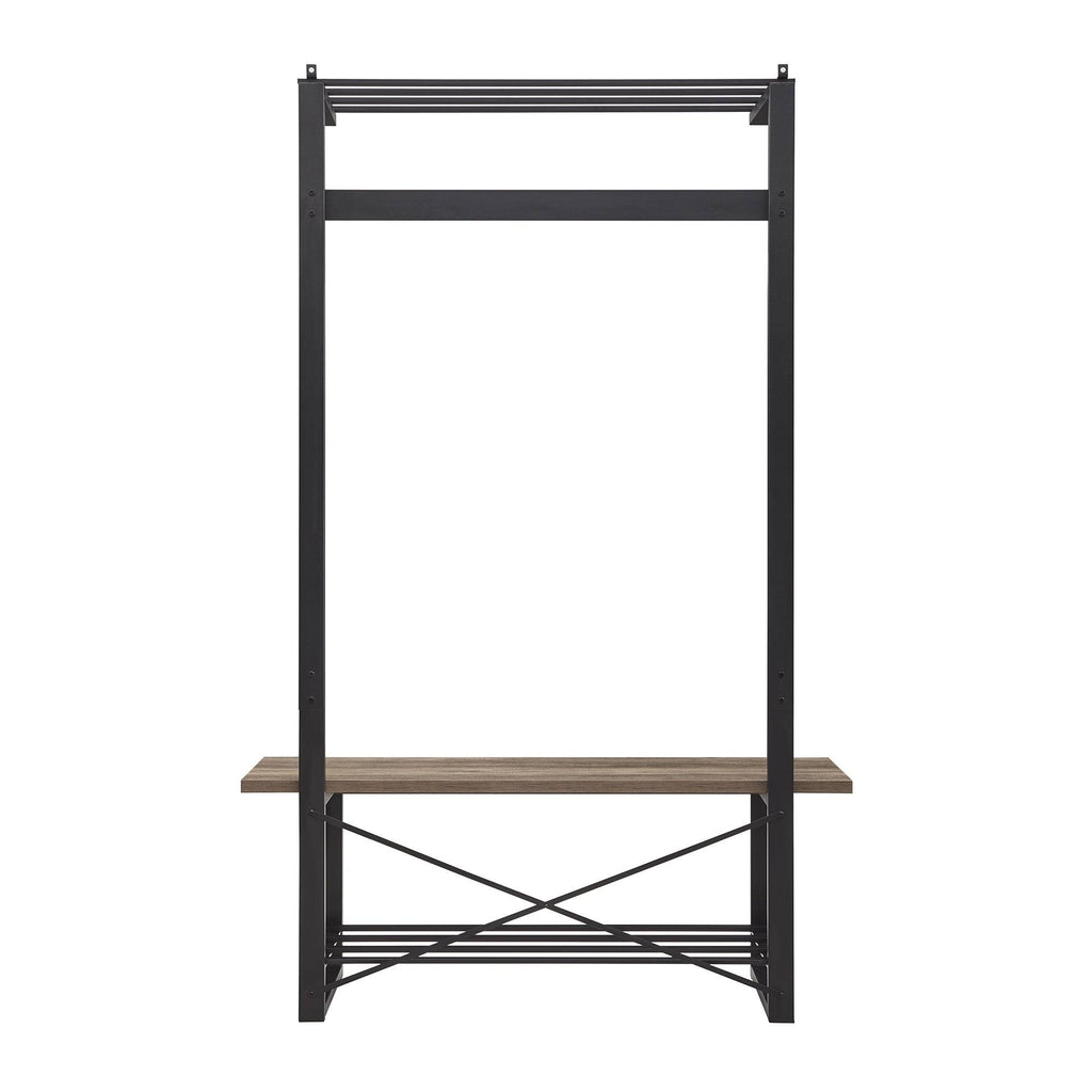 72 inch Dark Walnut Hall Tree N963