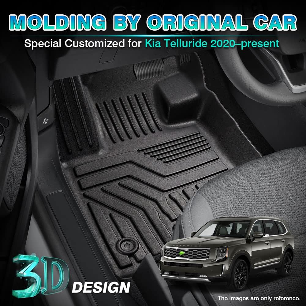All Weather 3 Row Floor Liner Set Black R9528