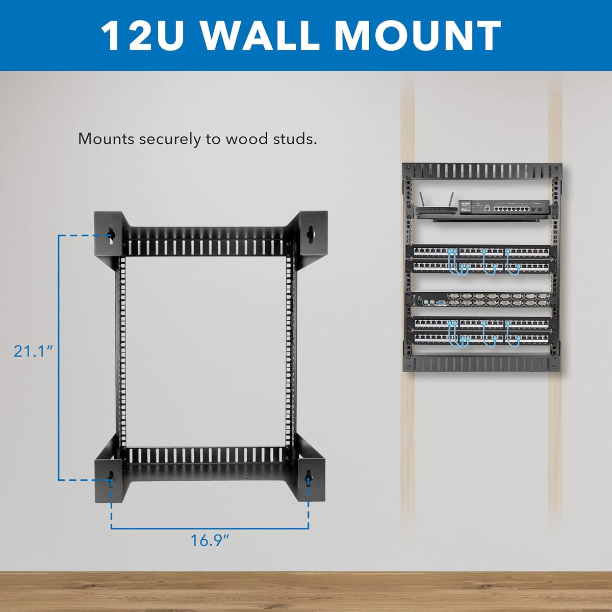 Open Wall Server Rack 12U Y53247