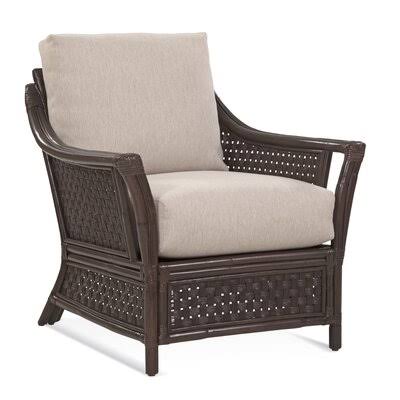 32x22 Wide Armchair Brown and Beige Stripe O38346