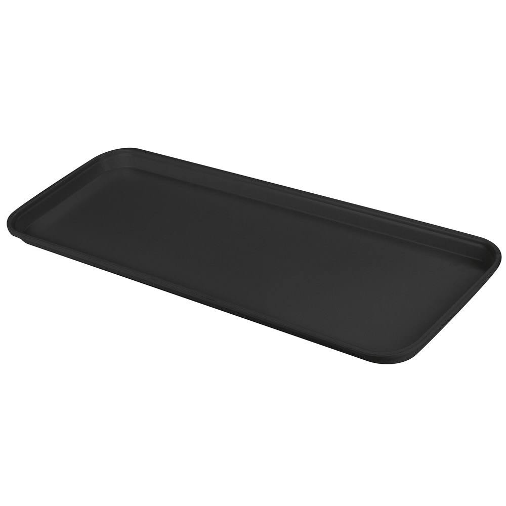 Black Glasteel Fiberglass Display Bakery Tray - 12/Case O135