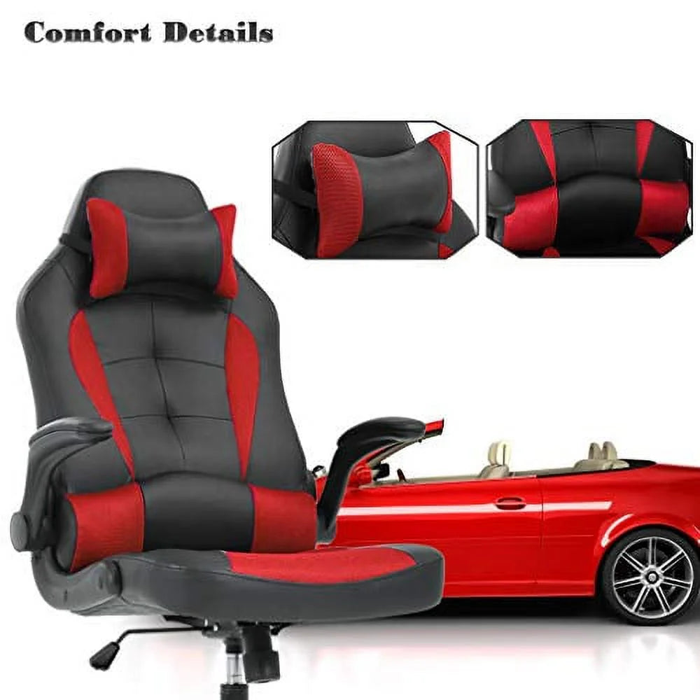 Red Adjustable Swivel Gaming Chair Q282