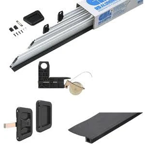 Satin Anodized Heavy-Duty Sliding Screen Door Kit Y90964