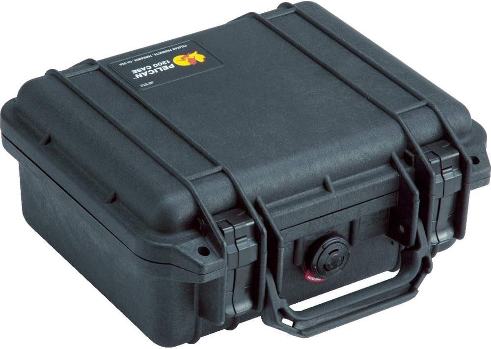 1200 Case With Foam Black Pack of 2 E2113