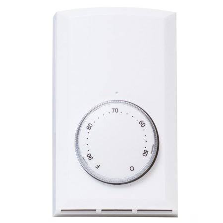 4 Pack Double-Pole 22 Amp 120-240 Volt Wall-Mount Mechanical Non-Programmable Thermostat in White O217