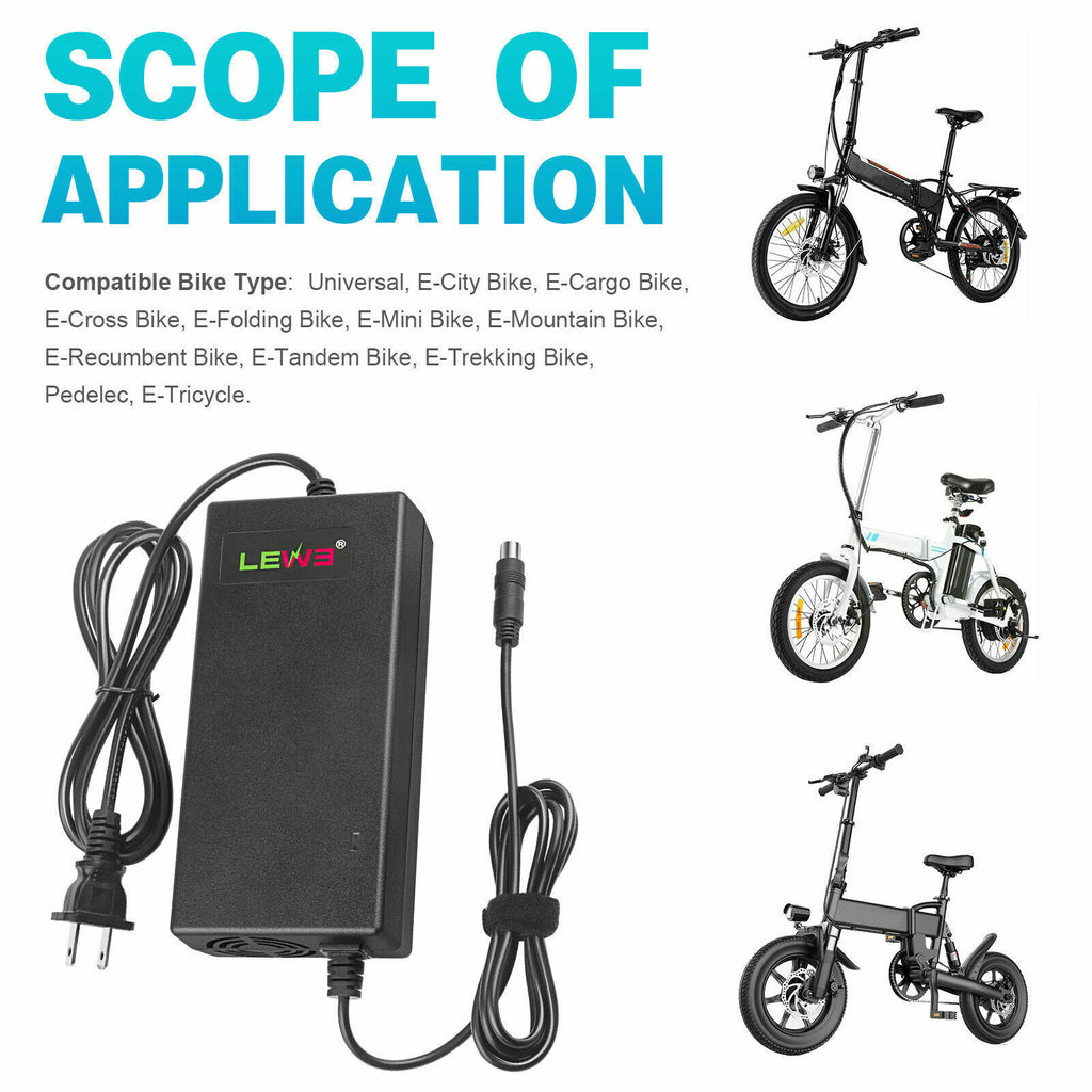 67.2V 2A T Plug Charger for 60V Li-ion Battery Electric Scooter E-bike Bicycle G71678