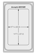 Single Well Thermoset Template for 1 Rectangle Pan V954335
