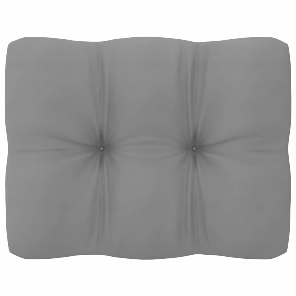 4 Piece Patio Lounge Set with Gray Cushion Pinewood Sectional Outdoor Furniture Set V679482