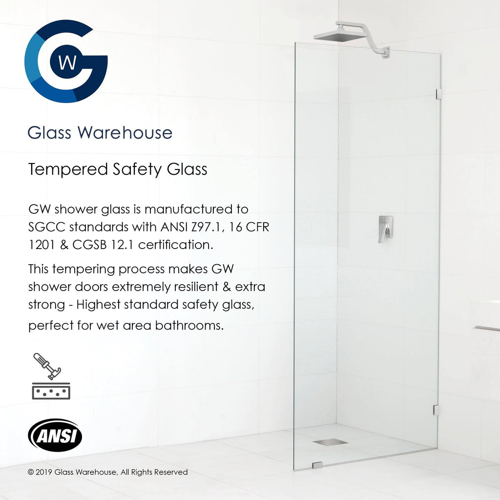 78x22 x 14.5x22 Frameless Shower Door Oil Rubbed Bronze O97556