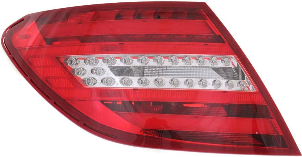 2008-2011 Mercedes-Benz C350 Tail Light Assembly Driver Side w/Bulbs Z526
