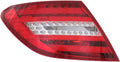 2008-2011 Mercedes-Benz C350 Tail Light Assembly Driver Side w/Bulbs Z526