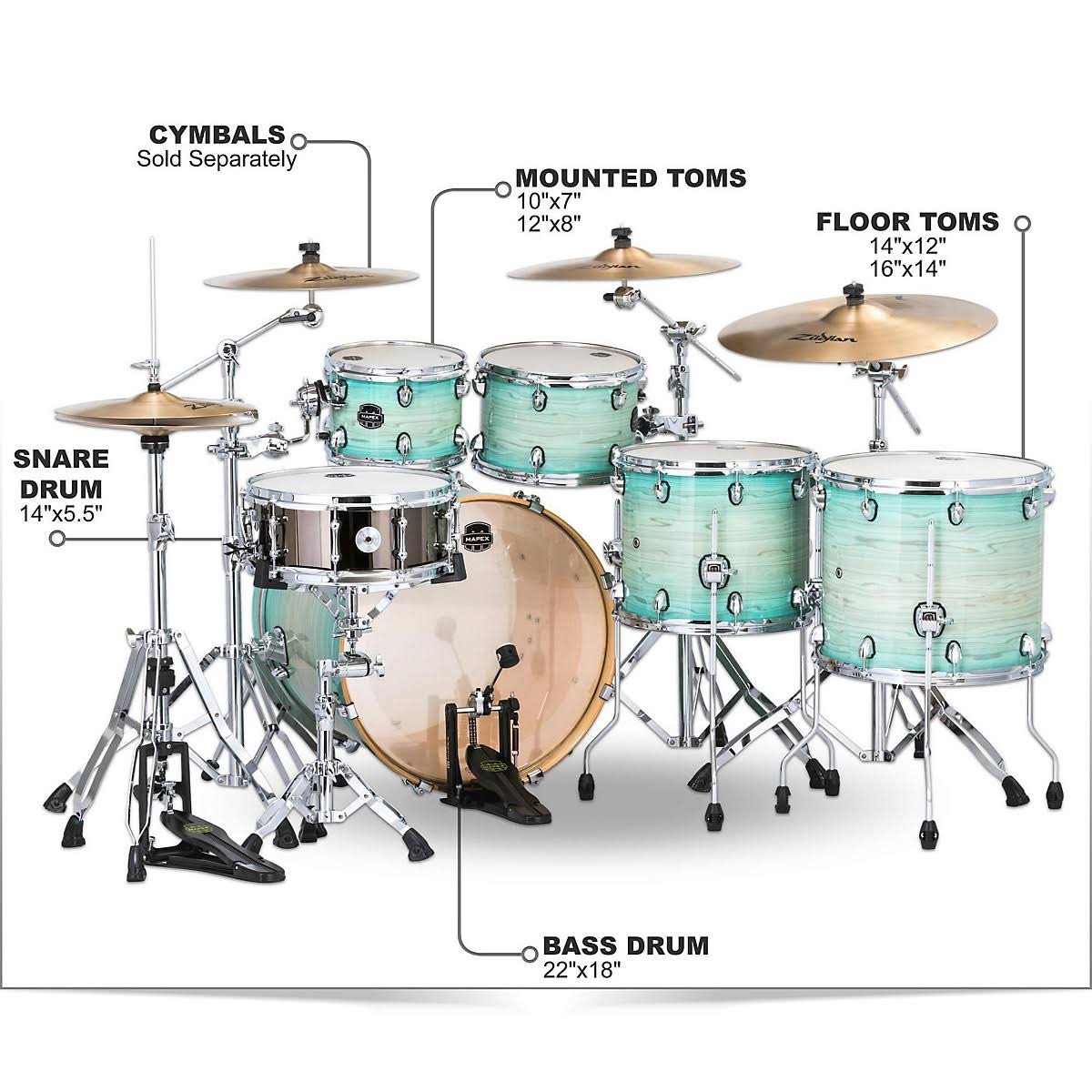 6-Piece Shell Pack - Ultramarine Z4150