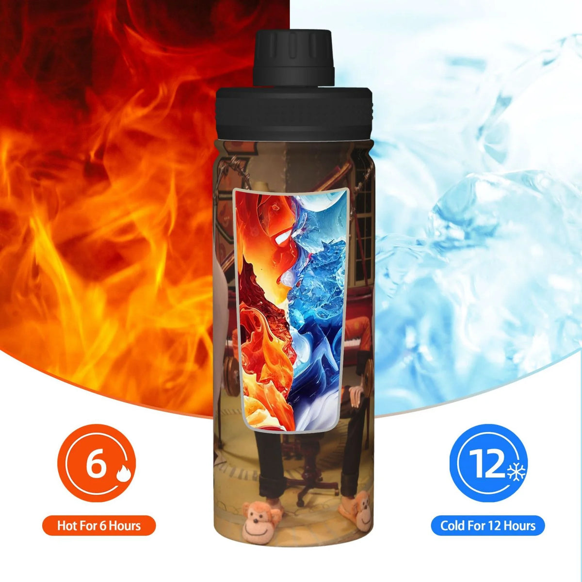 Insulated Stainless Steel Water Bottle 18OZ X928