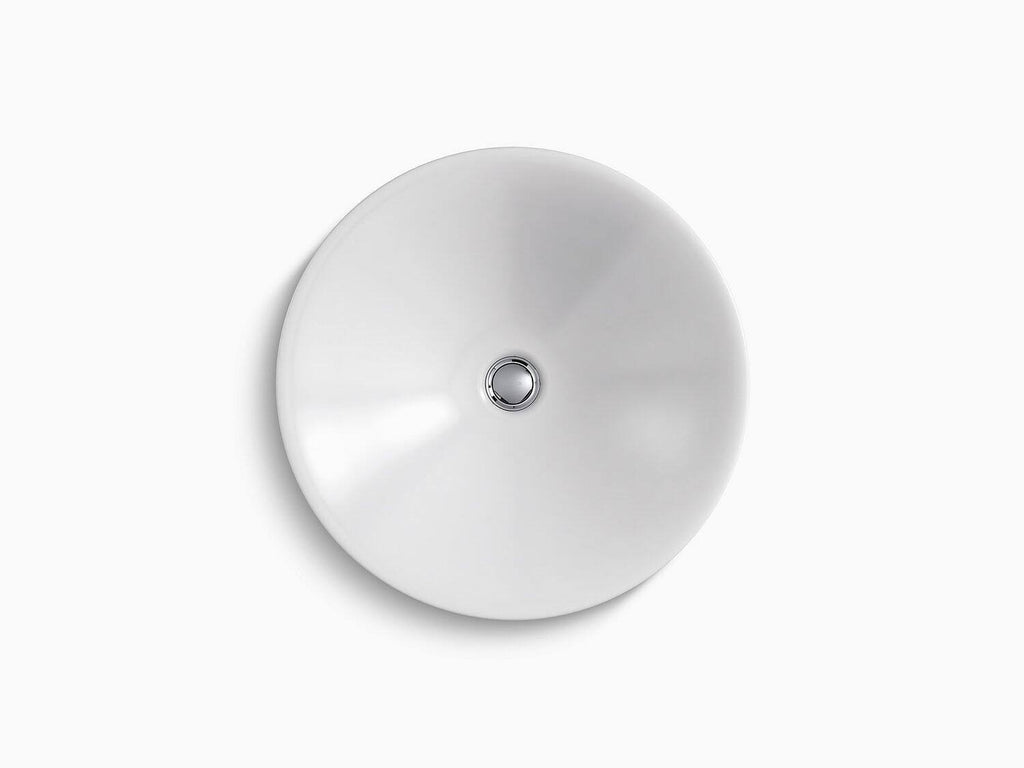 Round Wading Pool Bathroom Sink Thunder Grey R36716