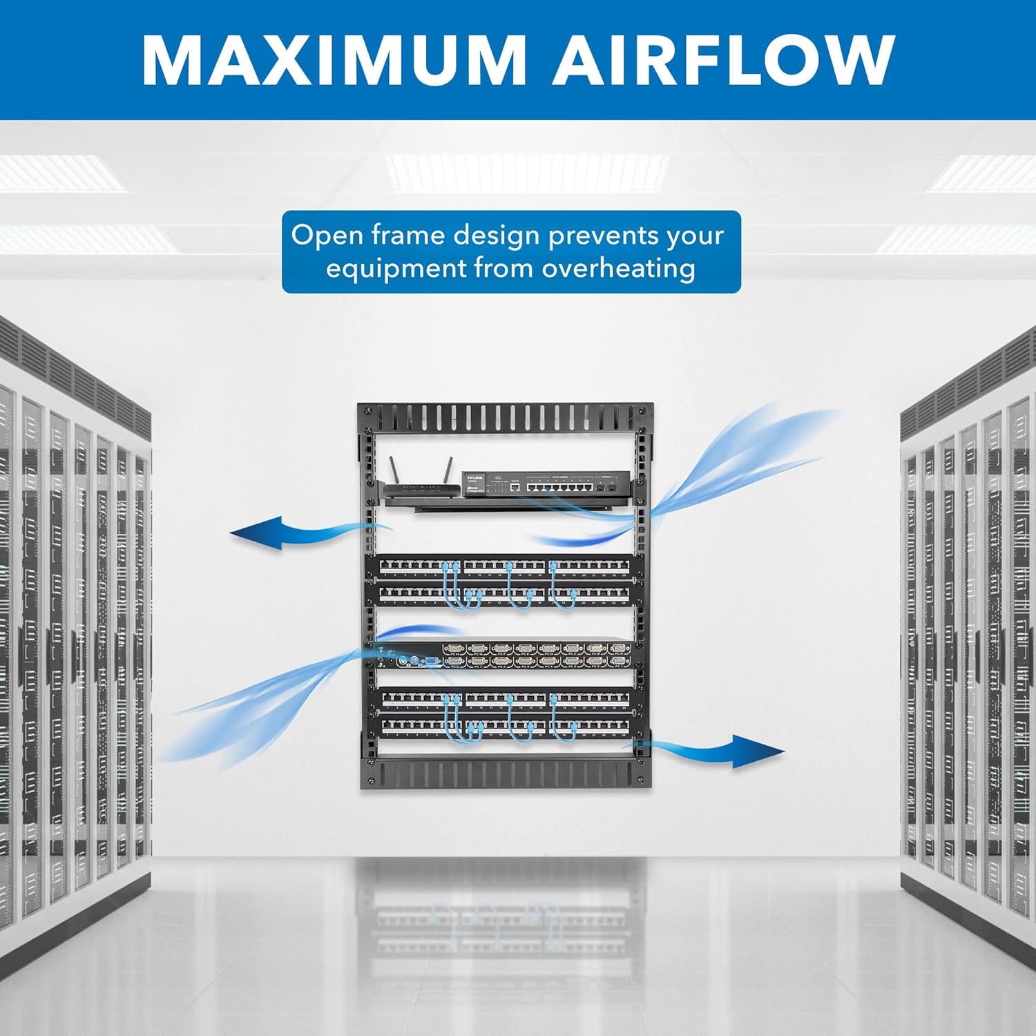Open Wall Server Rack 12U Y53247
