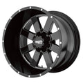 Gloss Black Milled 20x10 8x180.00 Wheel M410