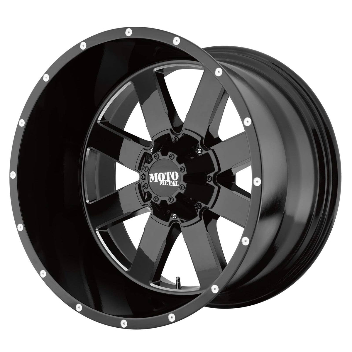 Gloss Black Milled 20x10 8x180.00 Wheel M410