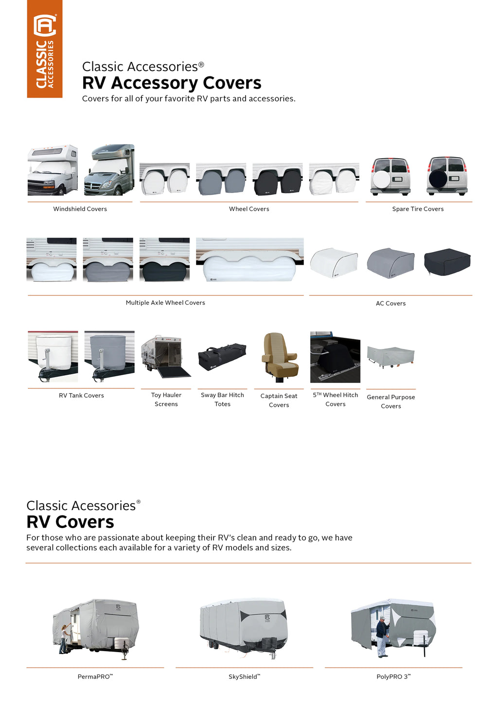 White RV Windshield Cover L798