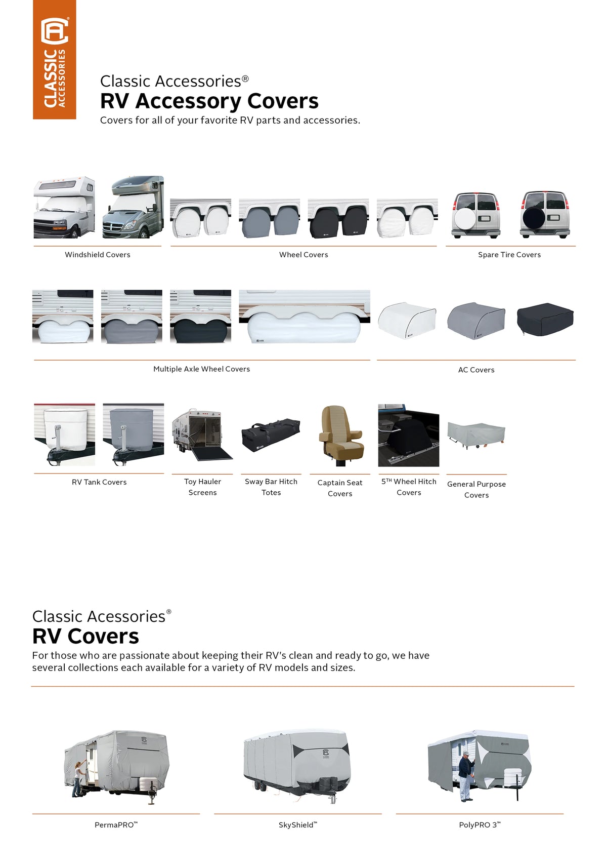 White RV Windshield Cover L798