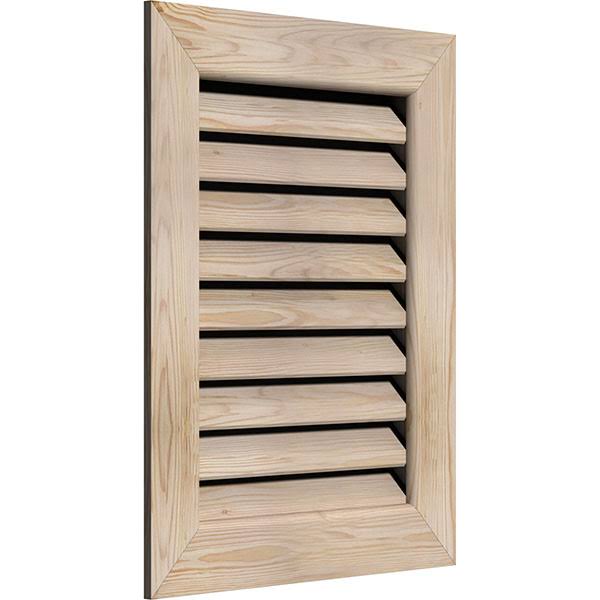 28-in W x 34-in H Vertical Gable Vent Unfinished Smooth Pine P367