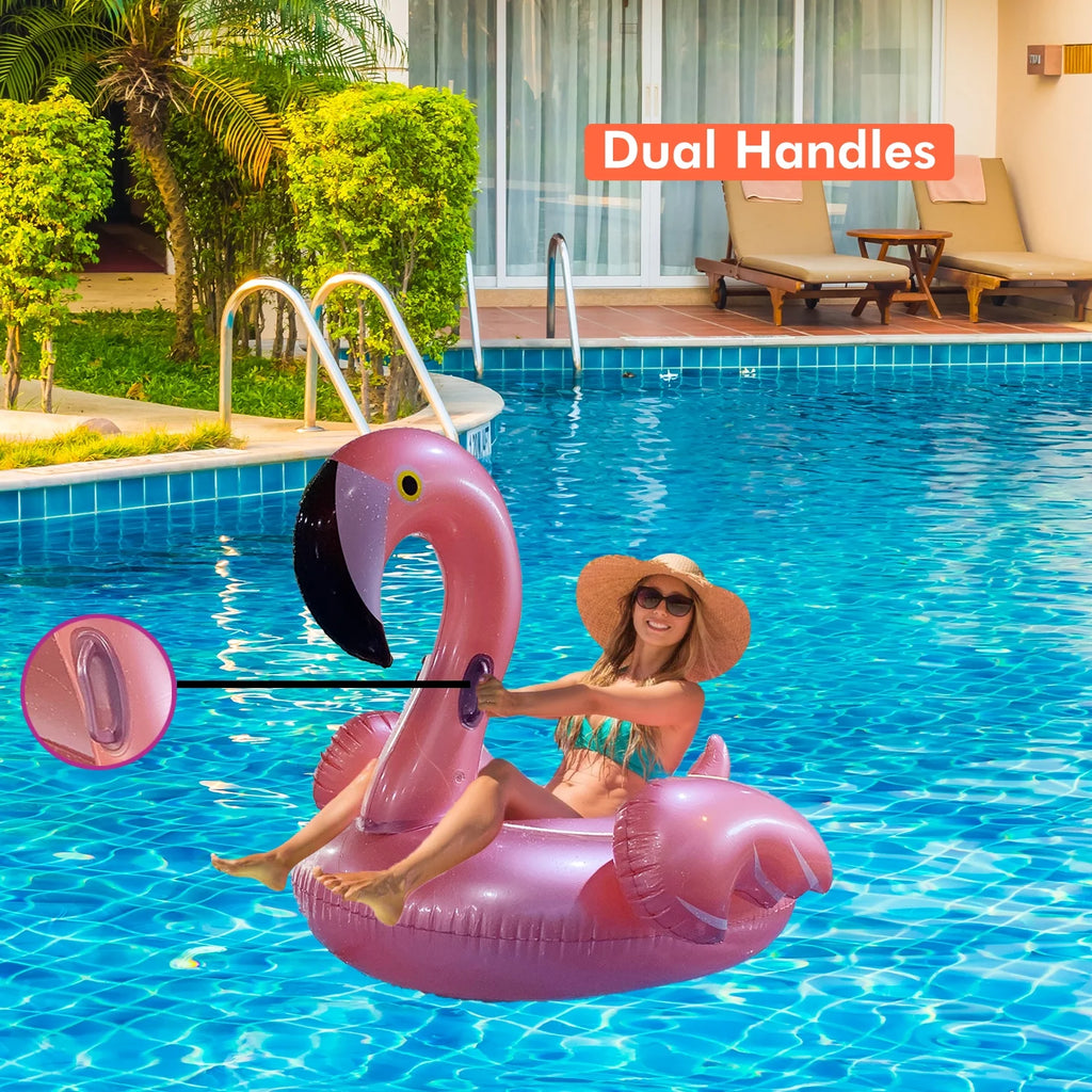 Inflatable Flamingo Pool Float Toy 60x60x34 inches Y87272