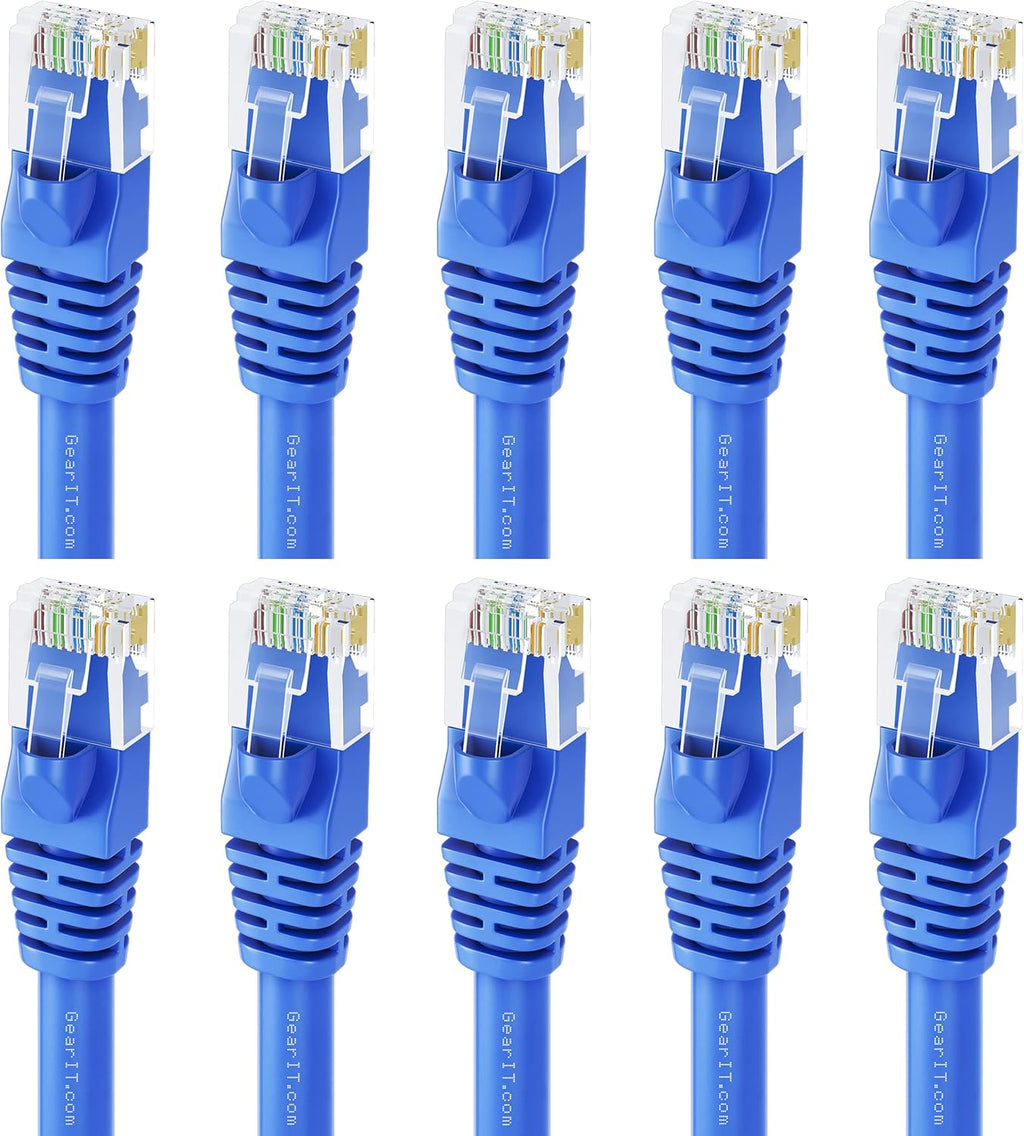Cat6 Ethernet Cable 1 ft (50-Pack) Blue F546