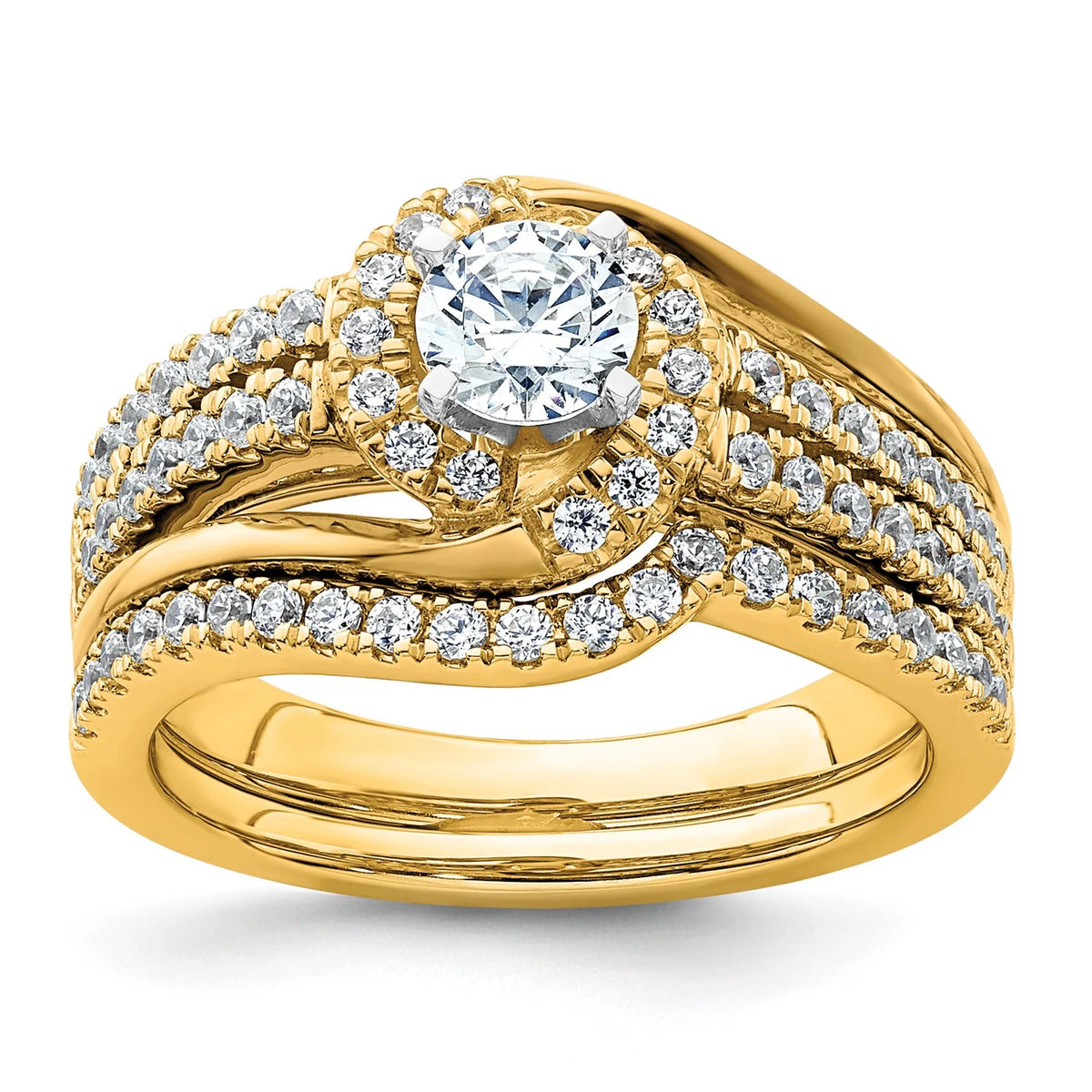 14k Yellow Gold Solitaire Lab Grown Diamond Engagement Ring O14214