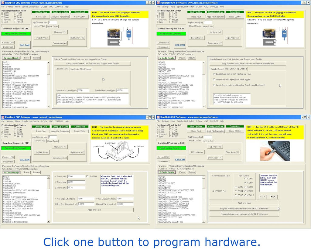 CNC Mill Software with Tutorial Videos, Pack of 2 I2778