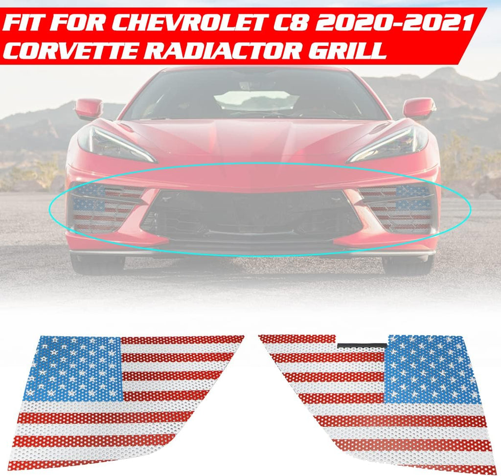 Black Aluminum Car Radiator Grille Vent Set Q886656