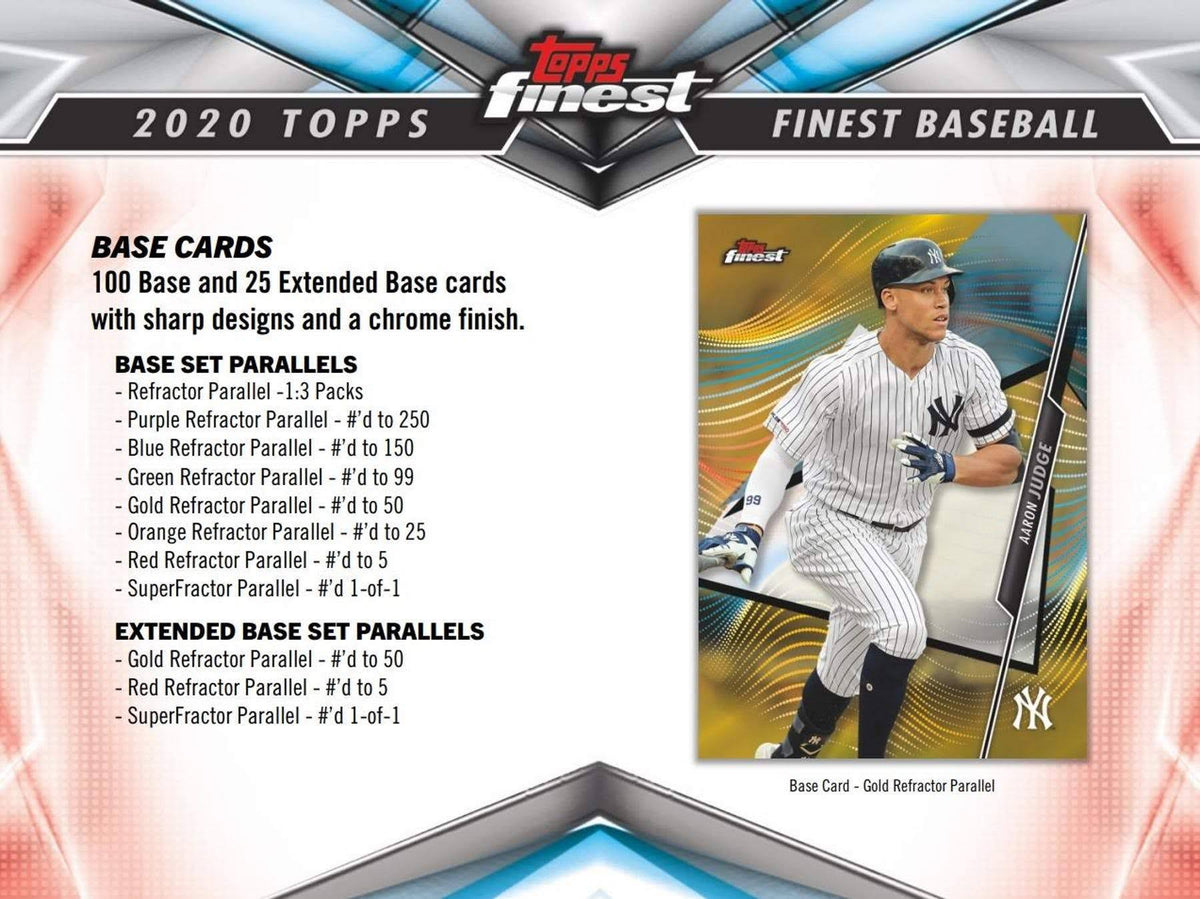 2020 Topps Finest Baseball Hobby Box D2381