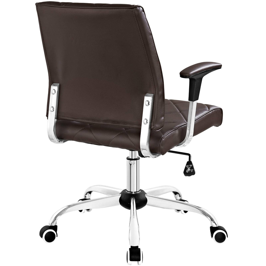 Brown Vinyl Office Chair C2769