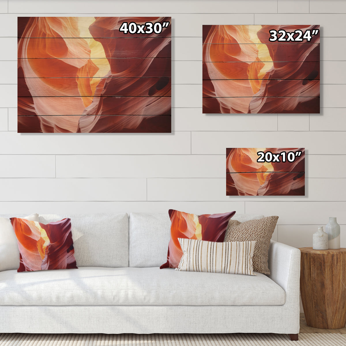 Natural Pine Wood Landscapes Print G1206