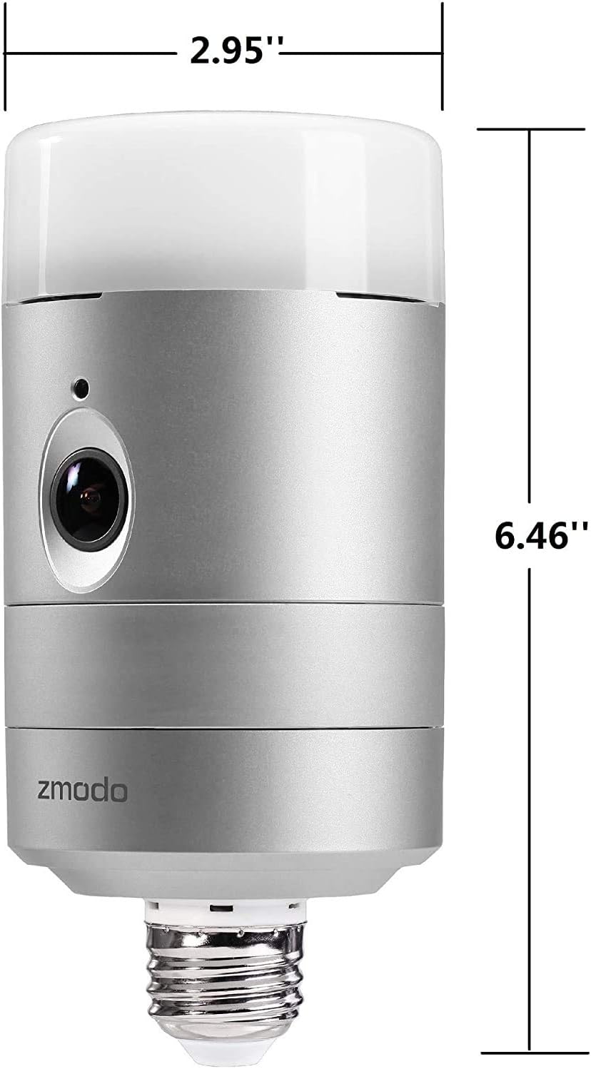 Silver Wireless Outdoor Door Light Camera F76126