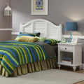 Brushed White Headboard and Night Stand N56371