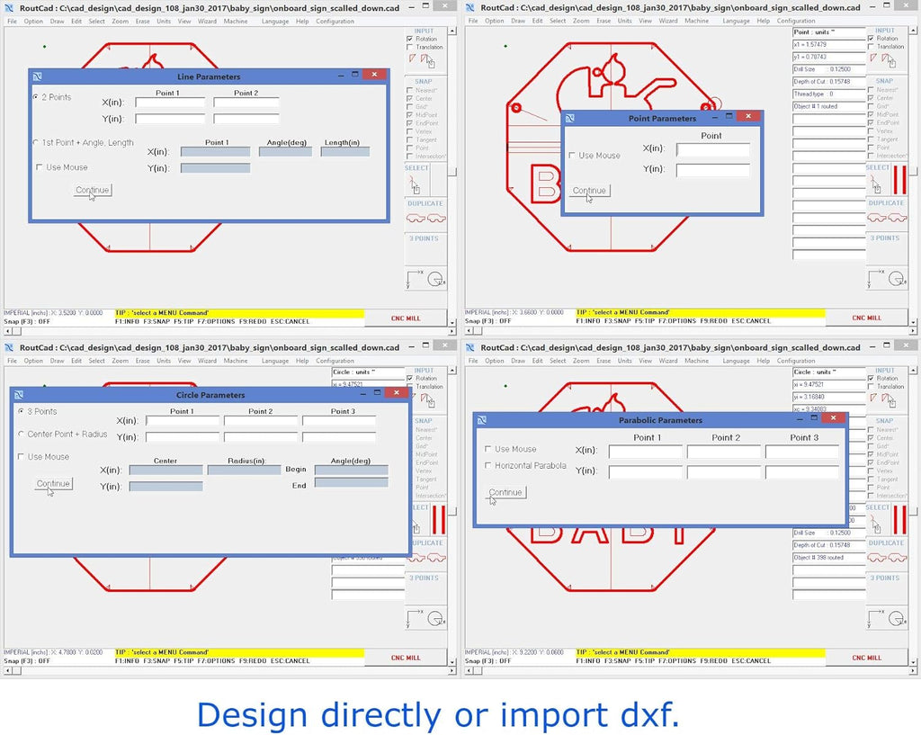 CNC Mill Software with Tutorial Videos, Pack of 2 I2778