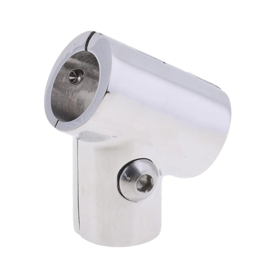 316 Stainless Steel Boat Marine Handrail 60 Degree T Rail Connector Split for 7/8 inch 22mm Tube K357