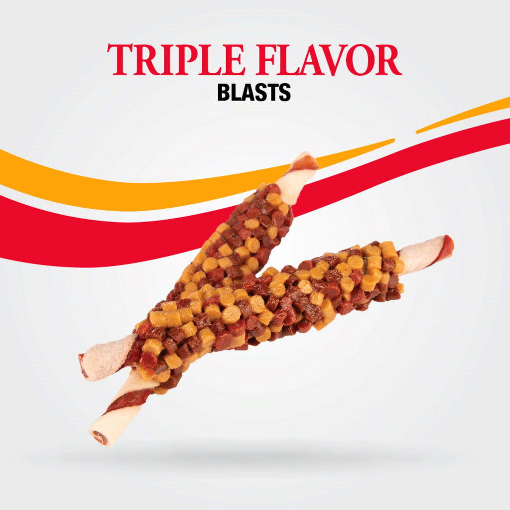 Triple Flavor Dog Chews, 12 oz X193277