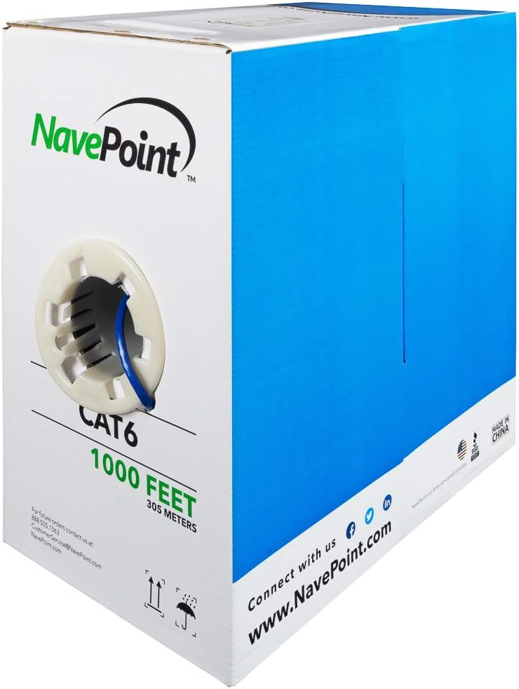 1000ft White Solid Bulk Ethernet Cable J1044