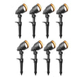 4.5-Watt Black Outdoor Integrated LED Landscape Flood Lights (8-Pack) V638