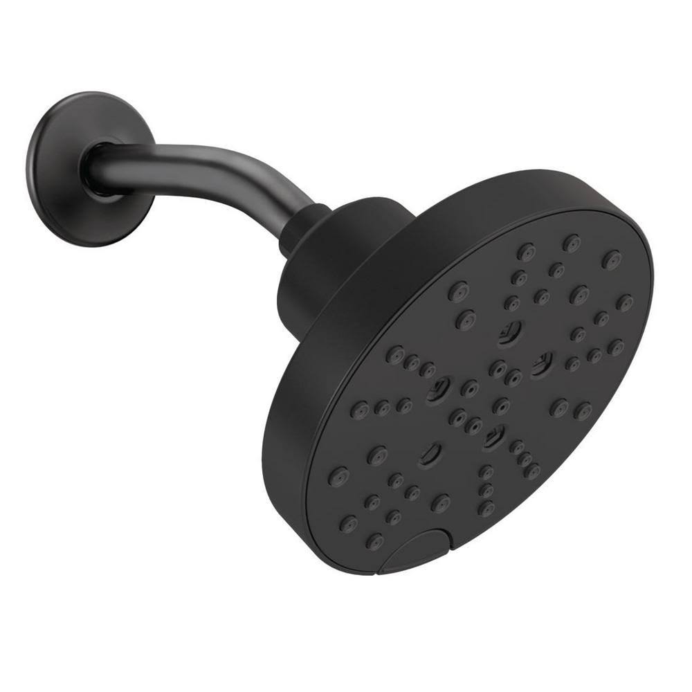 Matte Black 5-Setting Raincan Shower Head Z98273