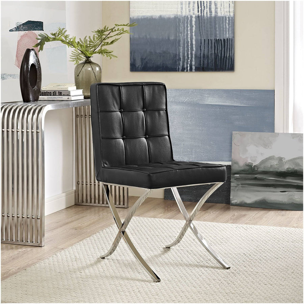 Black Memory Foam Dining Chair J1881