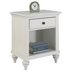 Brushed White Headboard and Night Stand N56371