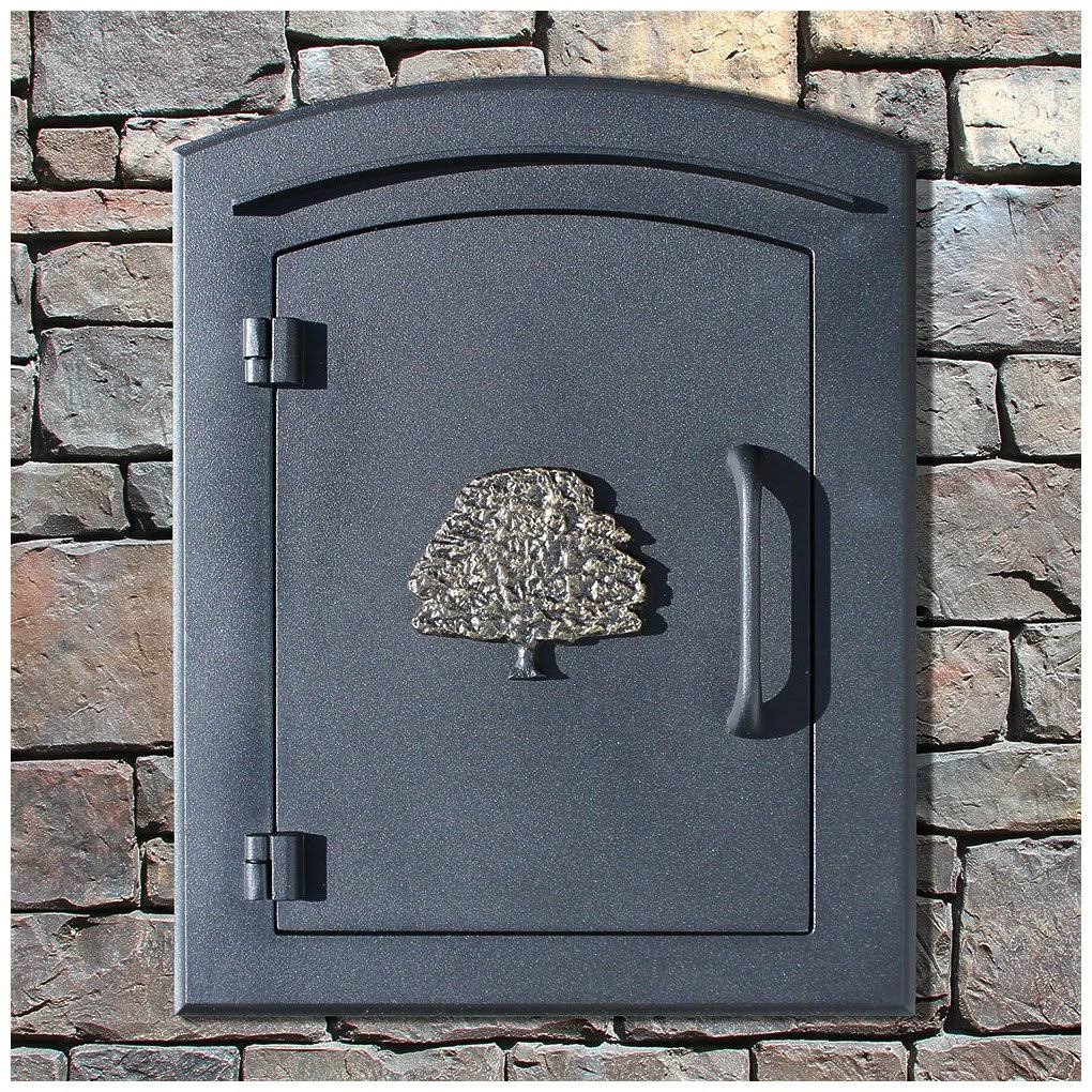 Black Column Mount Mailbox M90191