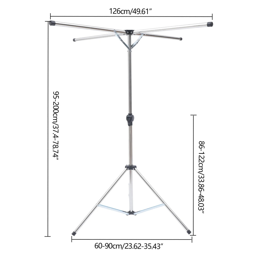 Folding Clothes Drying Rack Adjustable Portable Laundry Drying Rack P67454