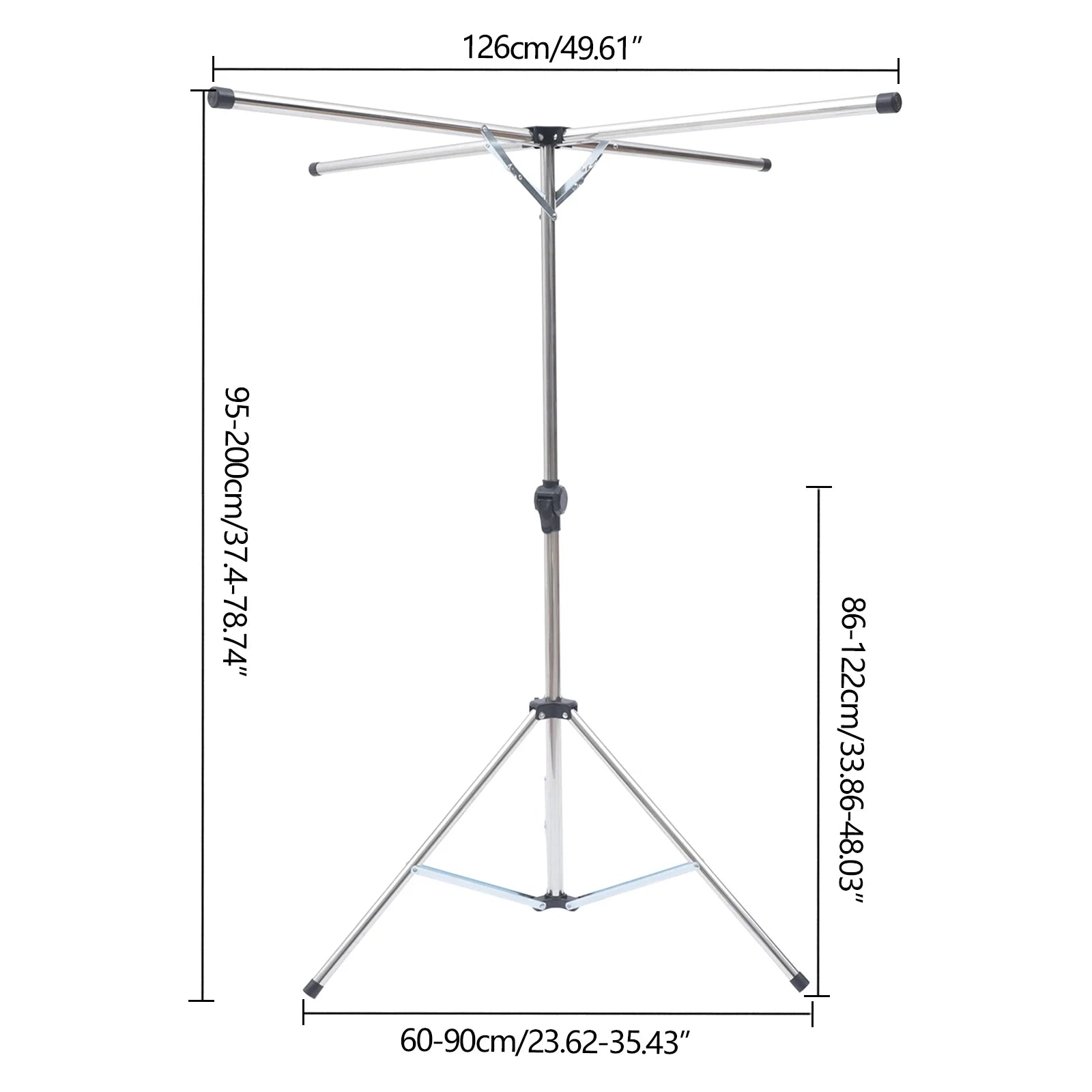 Folding Clothes Drying Rack Adjustable Portable Laundry Drying Rack P67454