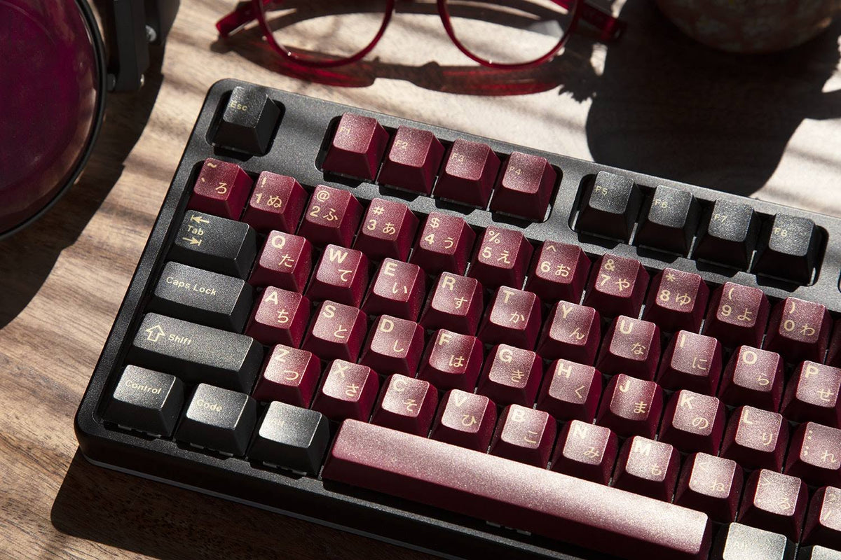 RedSuns GMK Red Samurai Keycap Set 65% 75key Kit R73889