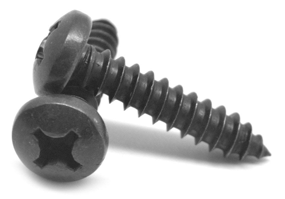 18-8 Stainless Steel Black Oxide Sheet Metal Screw P9229