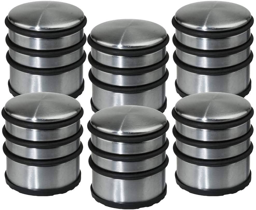Set of 6 Stainless Steel Doorstops S904