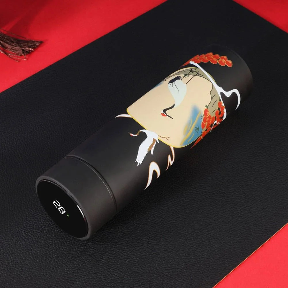 Black Travel Mug with Intelligent Temperature Display N8038